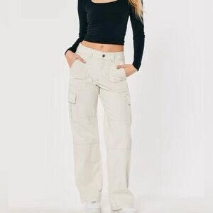 Hollister Vintage Baggy Cargo Beige Pants